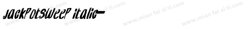 JackpotSweep Italic字体转换